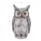 17" Gray Stone Country Owl Garden Sculpture